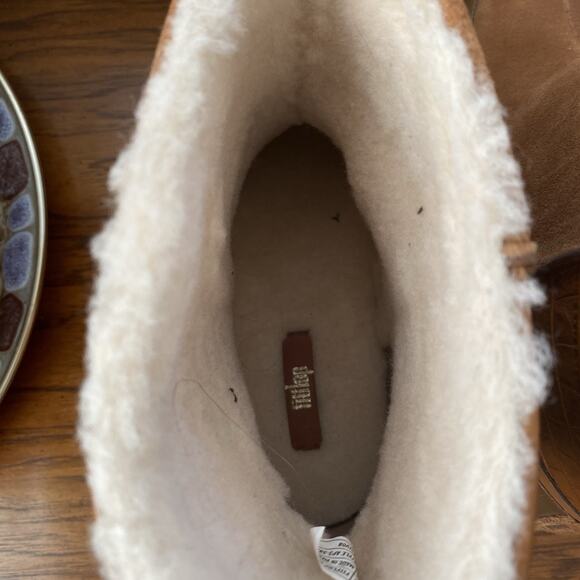 FitFlop Women’s Elin Honey Brown Suede Ankle Boots AP3-592 Size 8.5 - Picture 4 of 6